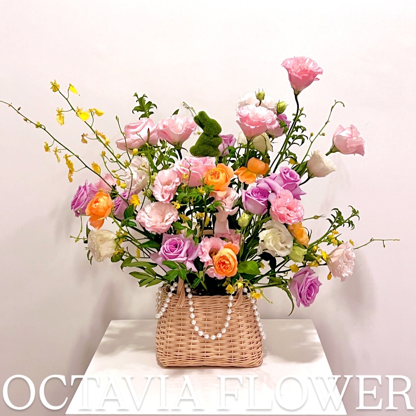 Bunny&Bloom Korean Style Flower Basket OCTAVIA