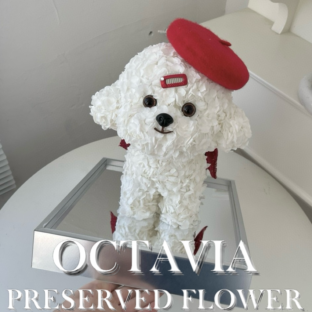Christmas preserved flower - puppy
