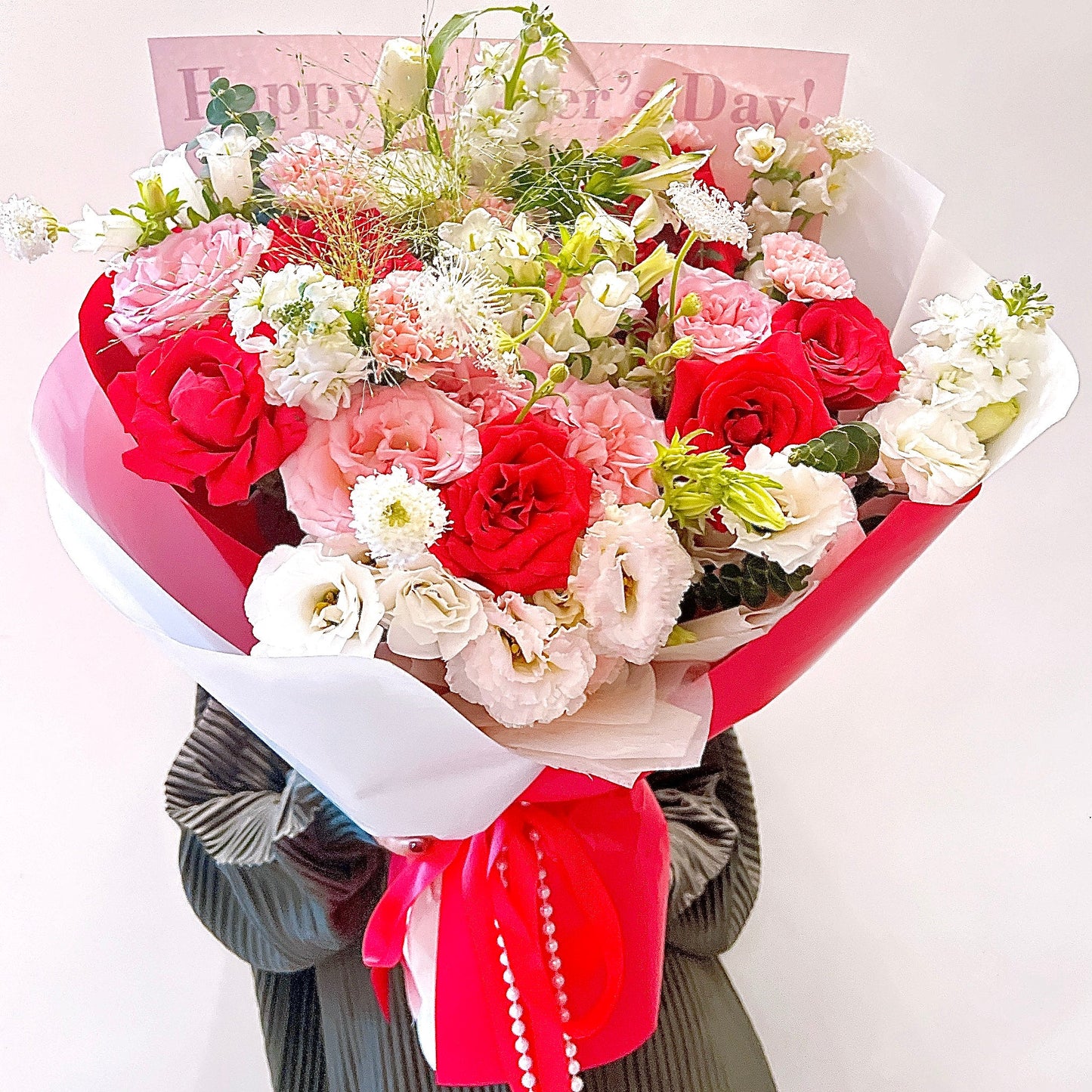 Valentino Bloom桃紅色康乃馨混搭花束 OCTAVIA