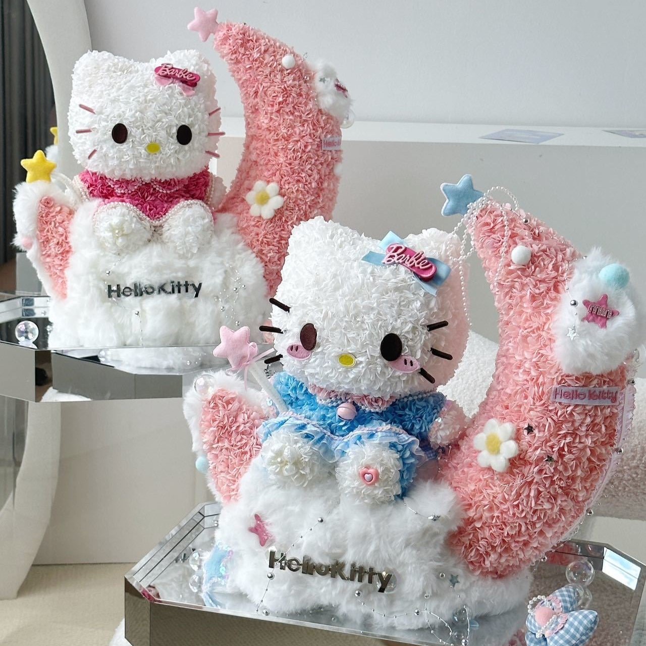 PFN70-月亮Hello Kitty永生花擺設 OCTAVIA