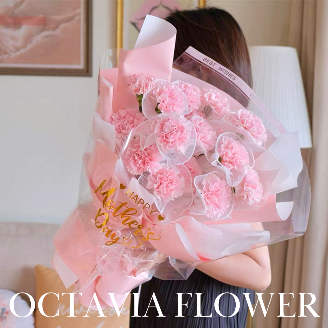 FFM01-韓式粉紅康乃馨花束 OCTAVIA