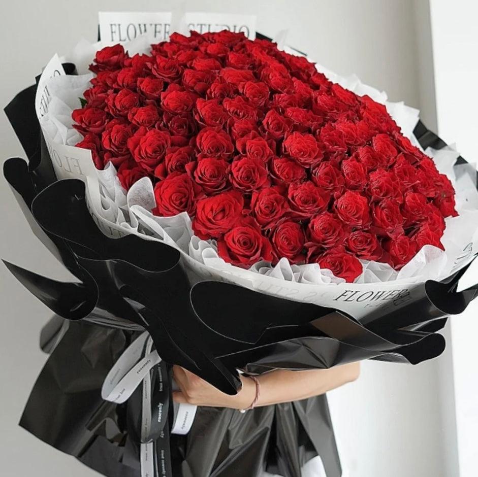 99枝紅玫瑰花束 OCTAVIA