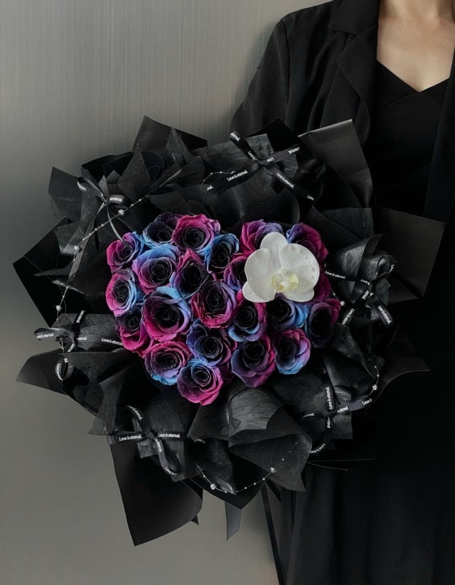 心形玫瑰花束(紫藍漸變) OCTAVIA