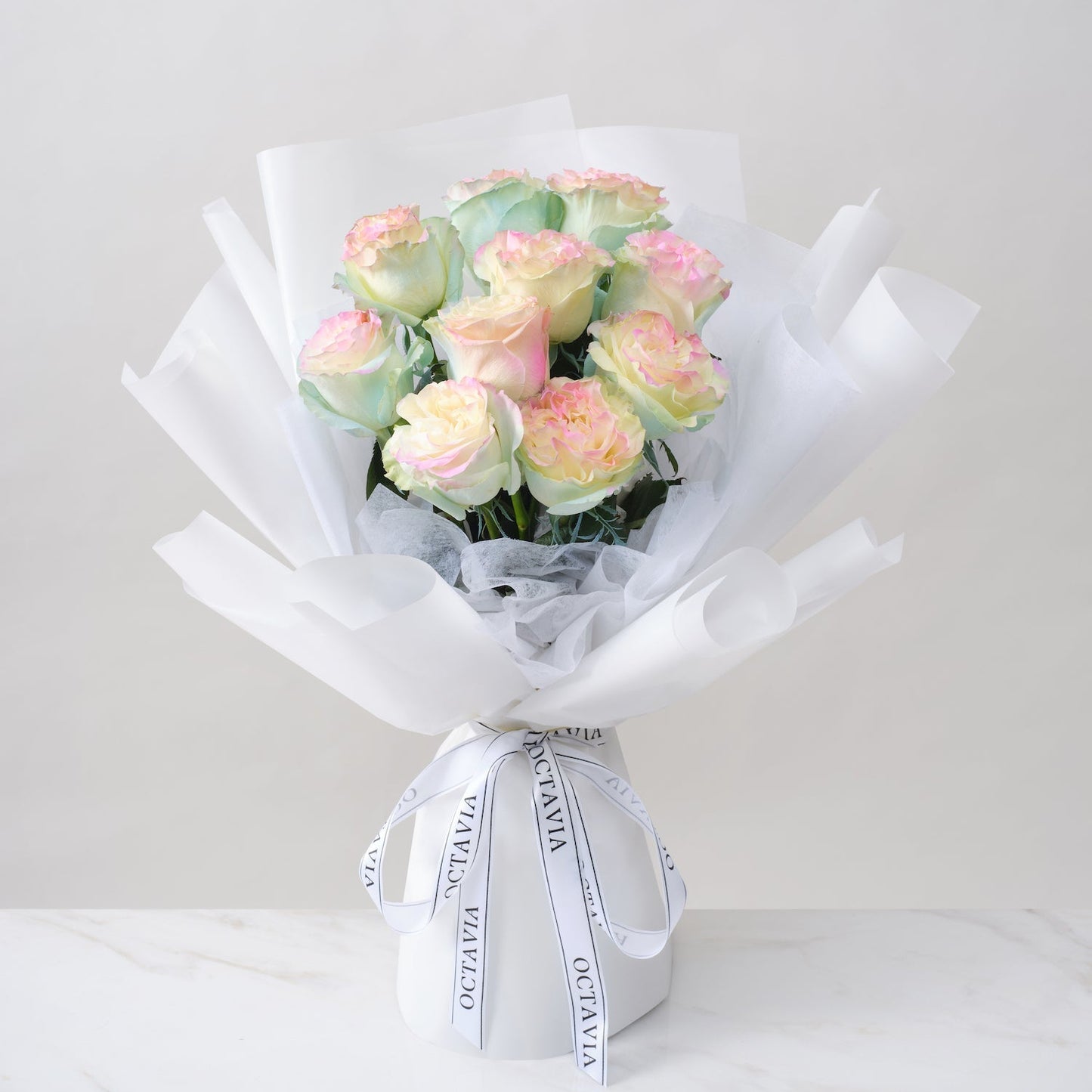 幻彩色玫瑰花束(Jellyfish) OCTAVIA