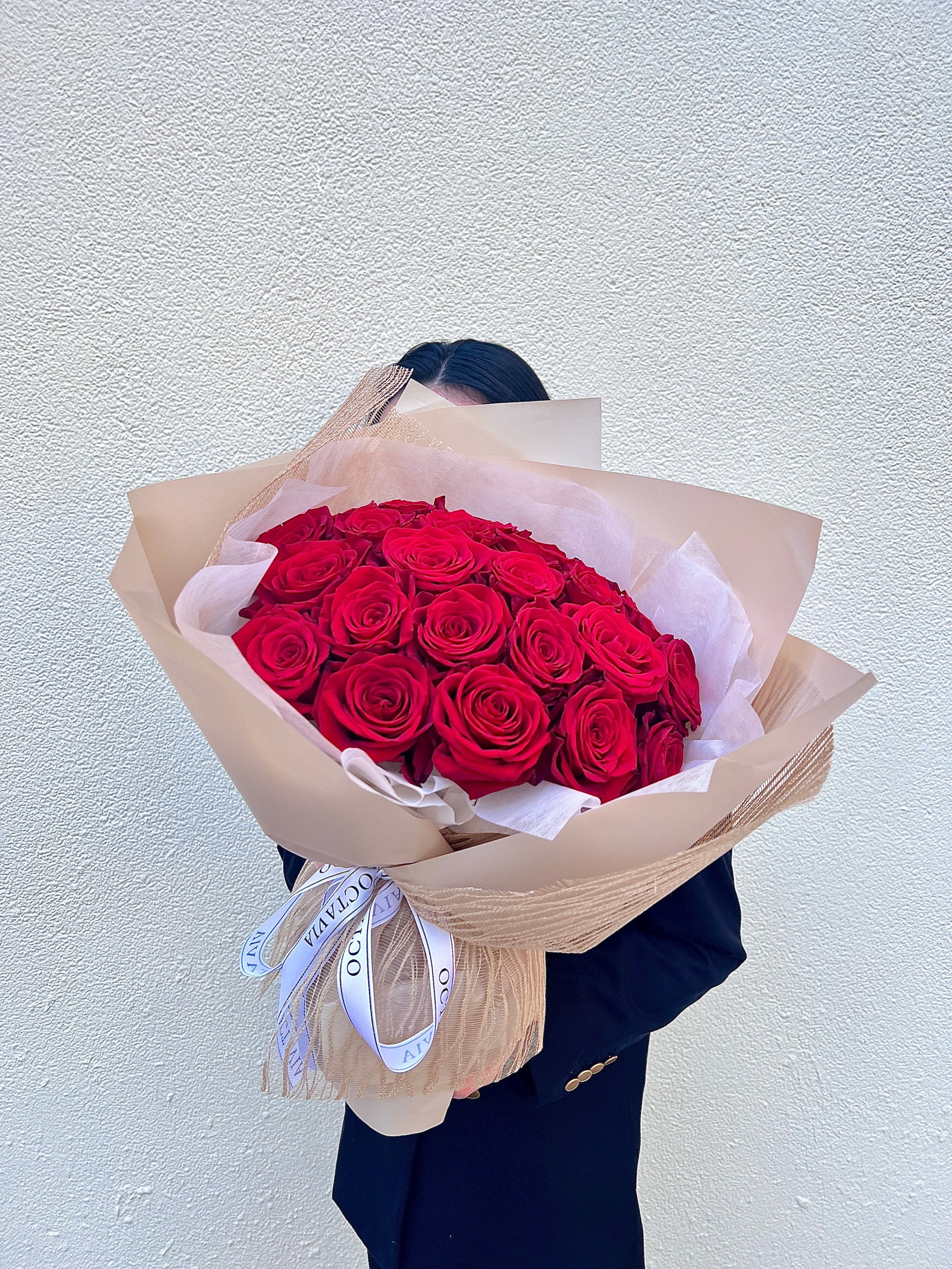 𝑹𝒆𝒅 𝑭𝒓𝒆𝒆𝒅𝒐𝒎南美紅玫瑰花束(厄瓜多爾大頭種) OCTAVIA