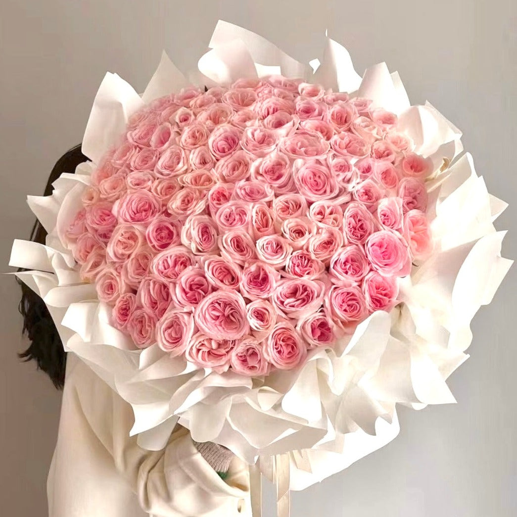 99枝玫瑰花束-粉紅香水玫瑰 OCTAVIA