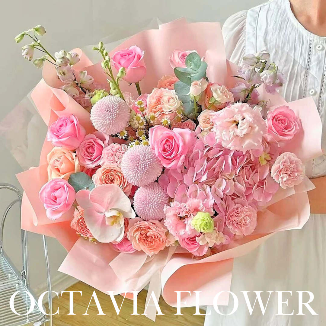 粉紅色混搭花束063 OCTAVIA
