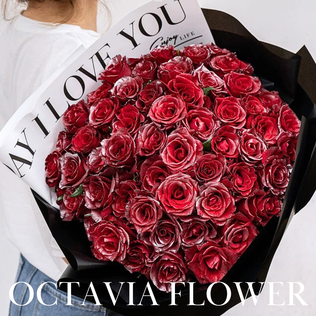 紅玫瑰花束044 OCTAVIA