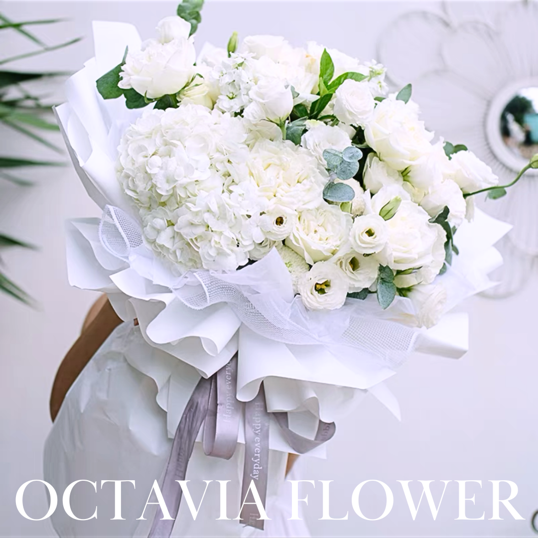 純白色大花束022 OCTAVIA
