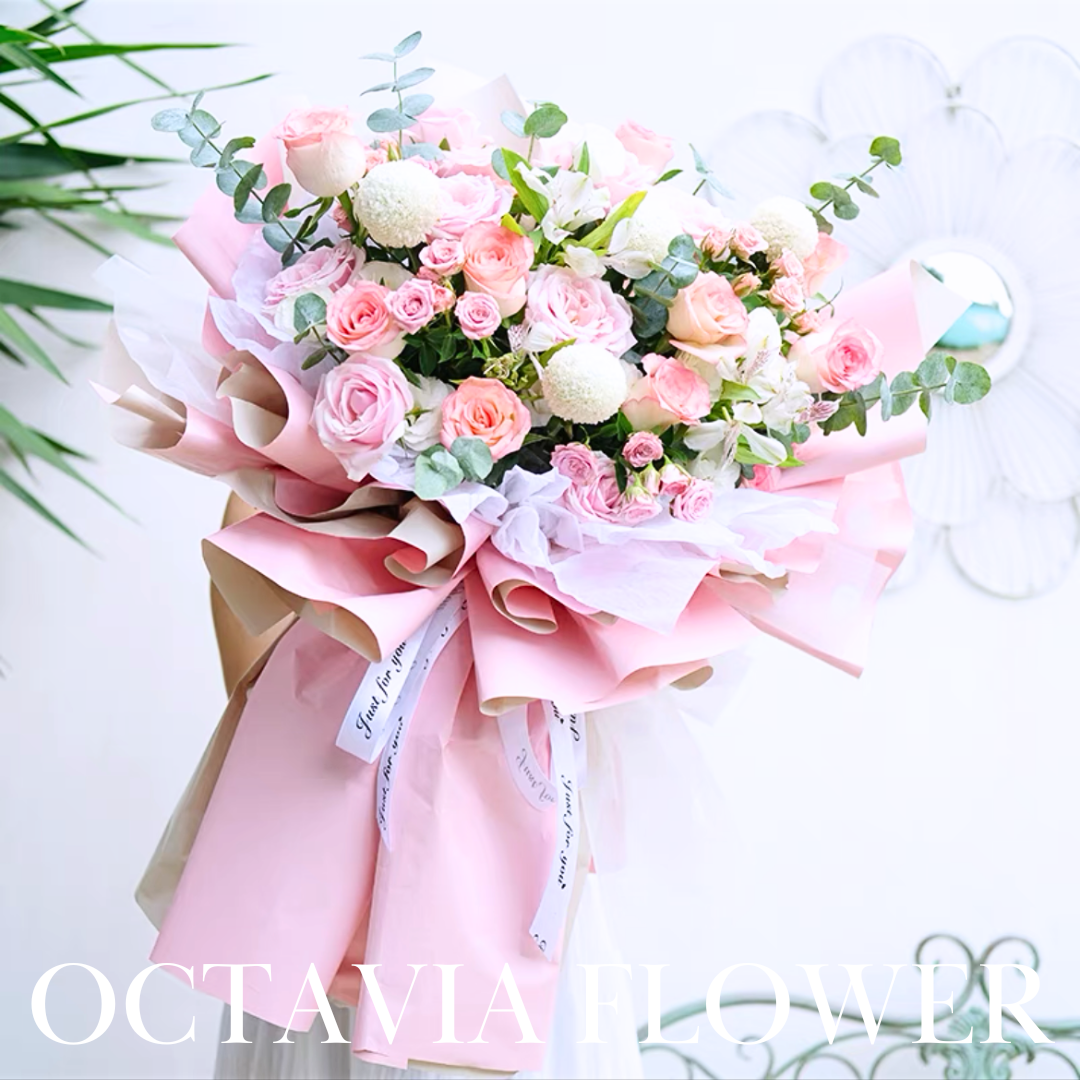 粉紅混搭大花束020 OCTAVIA