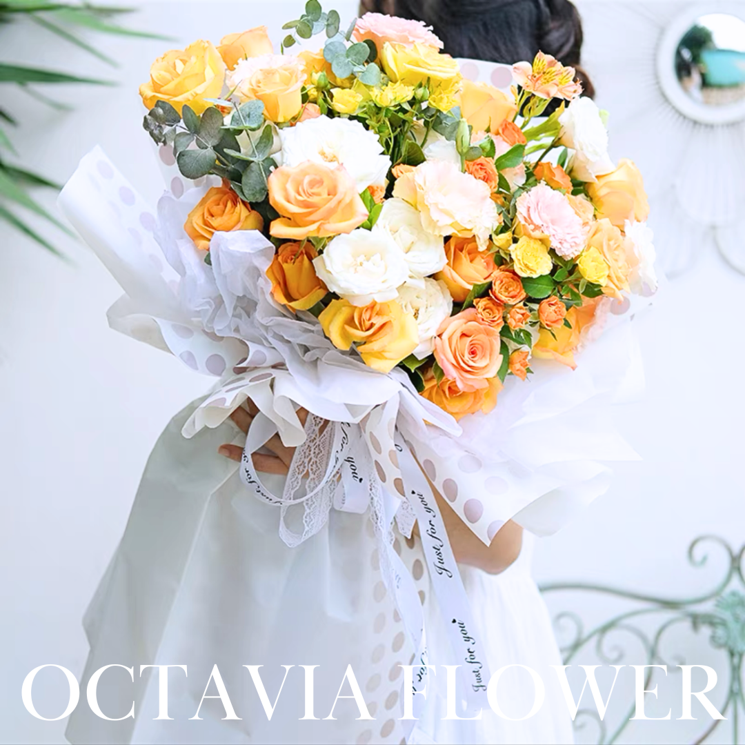 香檳色大花束017 OCTAVIA