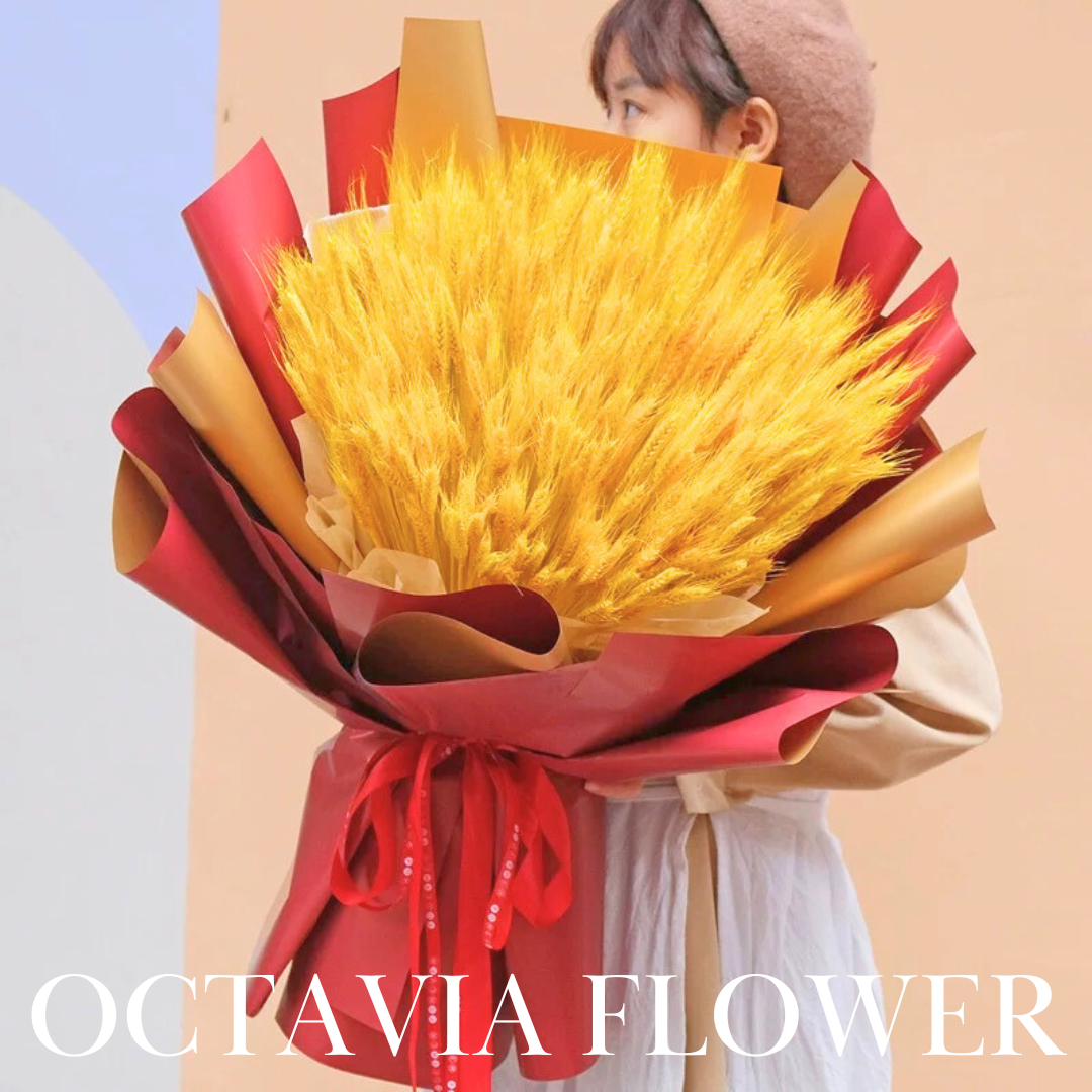 黃金大麥大賣開將花束(金紅色)077 OCTAVIA