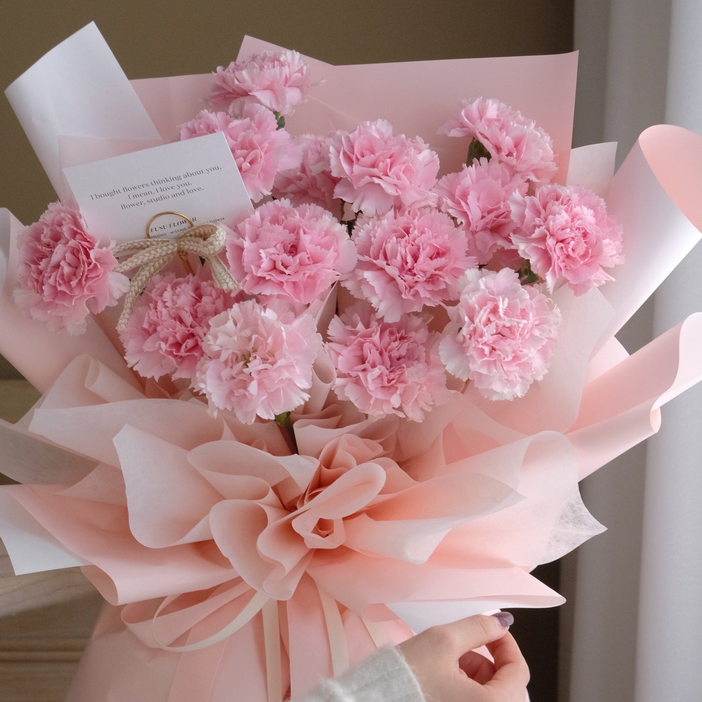 FF16⎪Carnation With Heart⎪康乃馨花束(Pink)