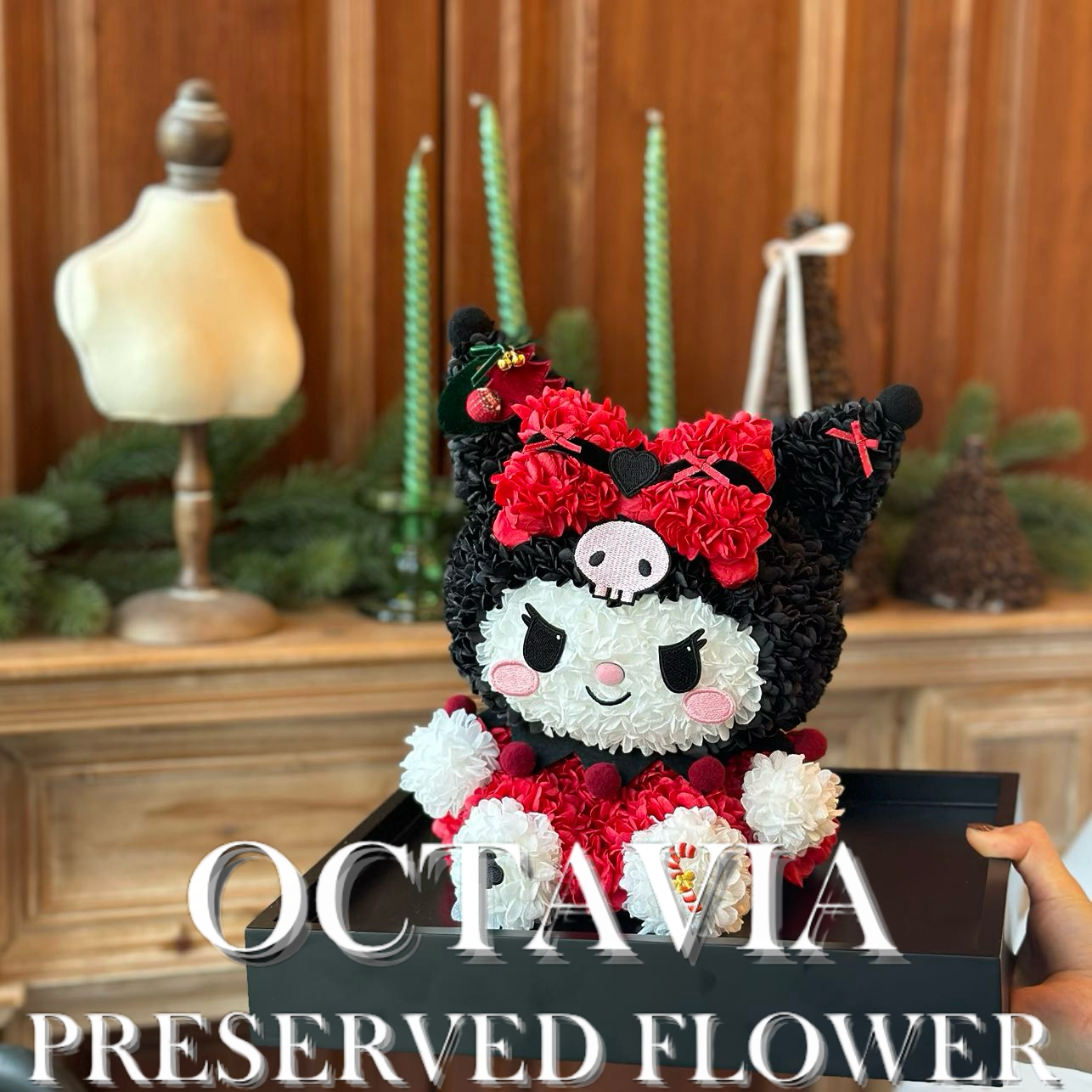 [永生花]-紅色聖誕可羅米