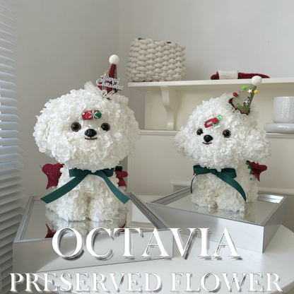 Christmas preserved flower - puppy