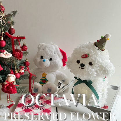 Christmas preserved flower - puppy