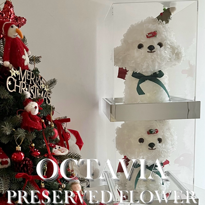 Christmas preserved flower - puppy