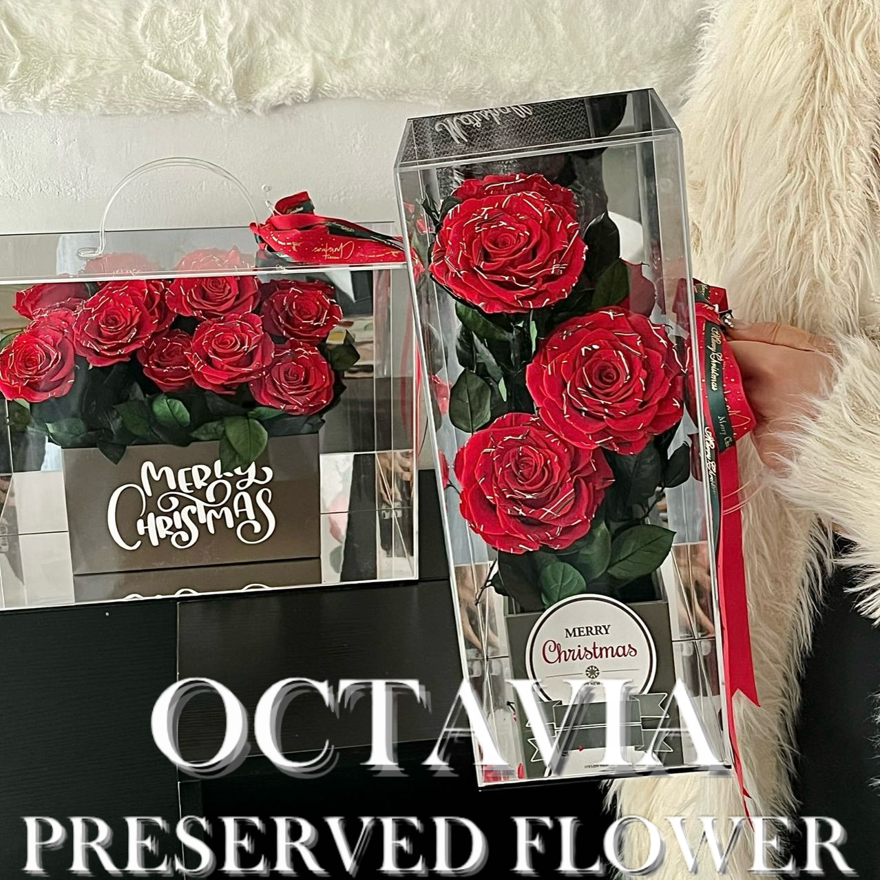 [永生花]-Love My Rose聖誕花盒(橫款)