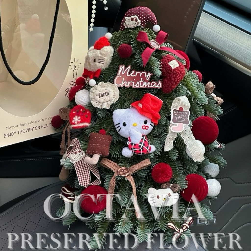 Artificial flower Christmas tree