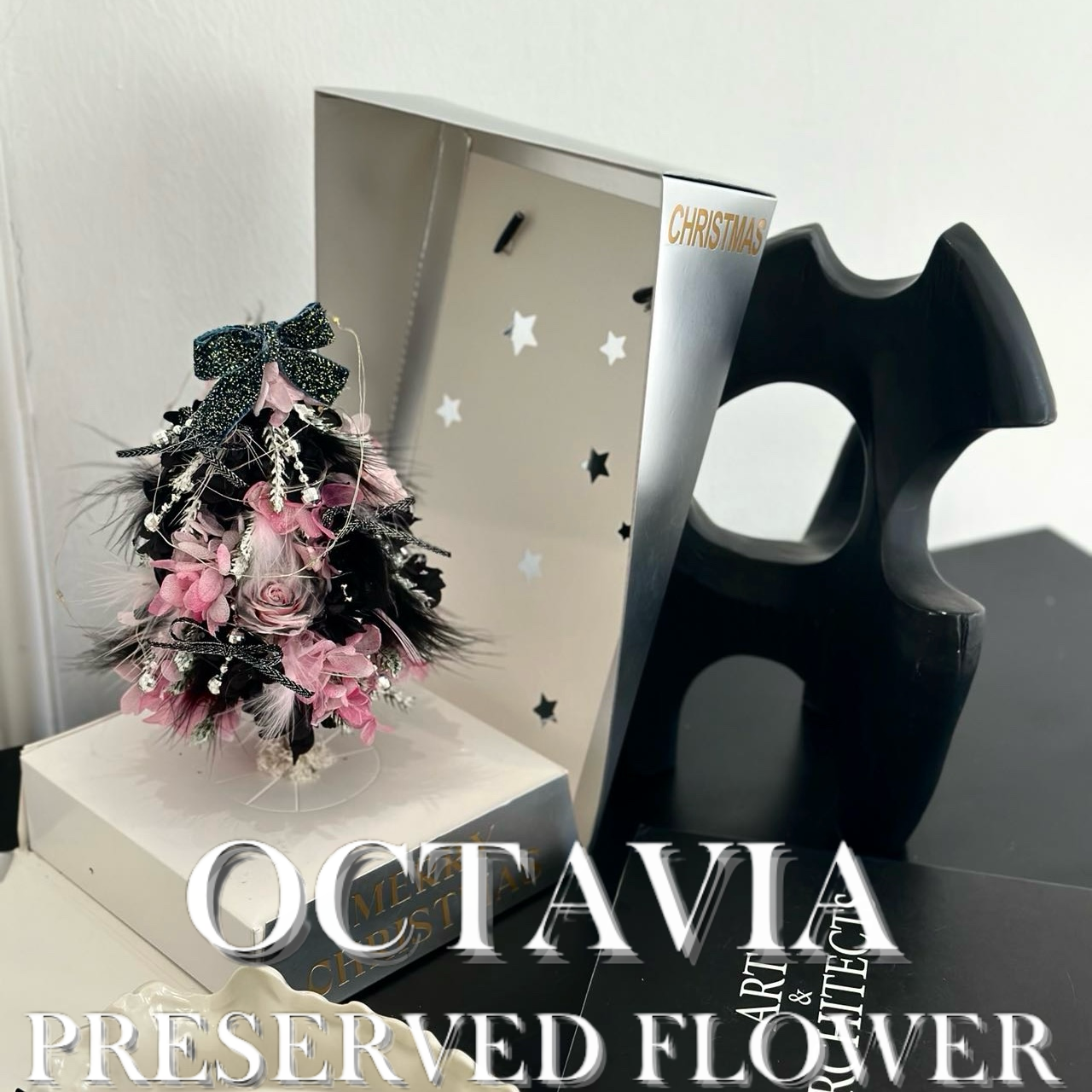 [永生花]-蝴蝶結聖誕樹(共5色)