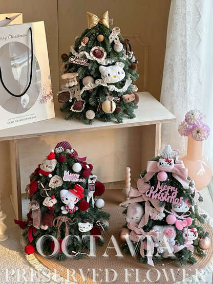 Artificial flower Christmas tree