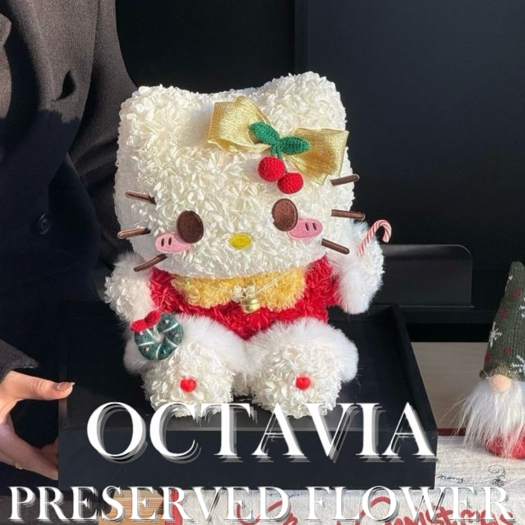 [永生花]-No.1聖誕Hello Kitty