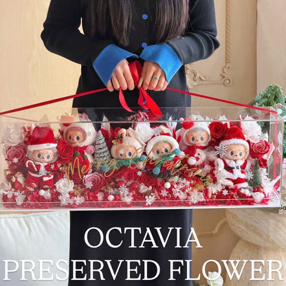 [Preserved Flowers] - Labubu Christmas Fantasy Garden (3 designs in total)