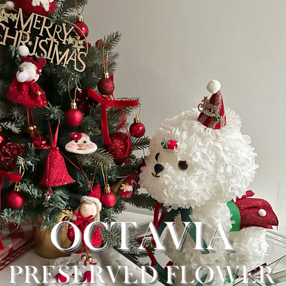 Christmas preserved flower - puppy