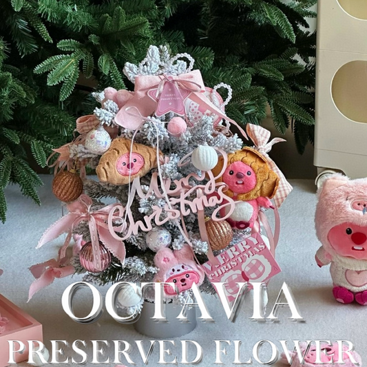 Artificial flower Christmas tree