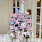 Artificial flower Christmas tree