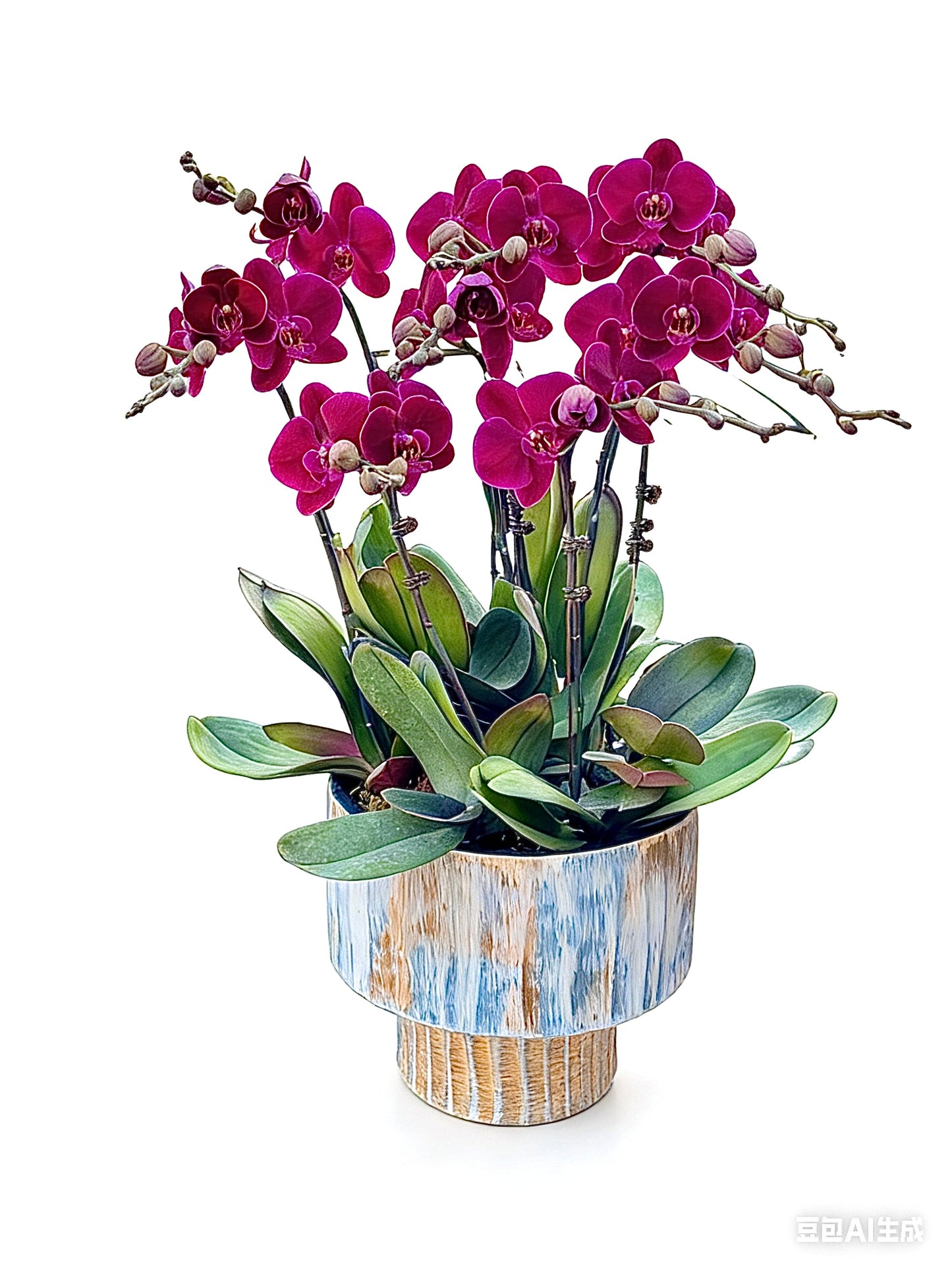 新春賀年蘭花-10 枝蝴蝶蘭-黑臉