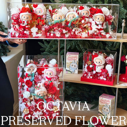 [Preserved Flowers] - Labubu Christmas Fantasy Garden (3 designs in total)