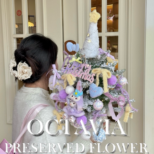 Artificial flower Christmas tree