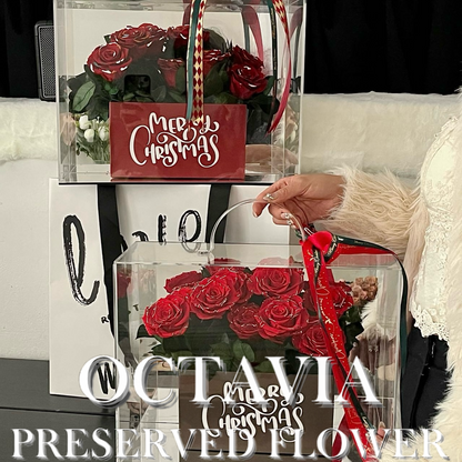[Preserved Flower] - Love My Rose Christmas Flower Box (Horizontal Design)