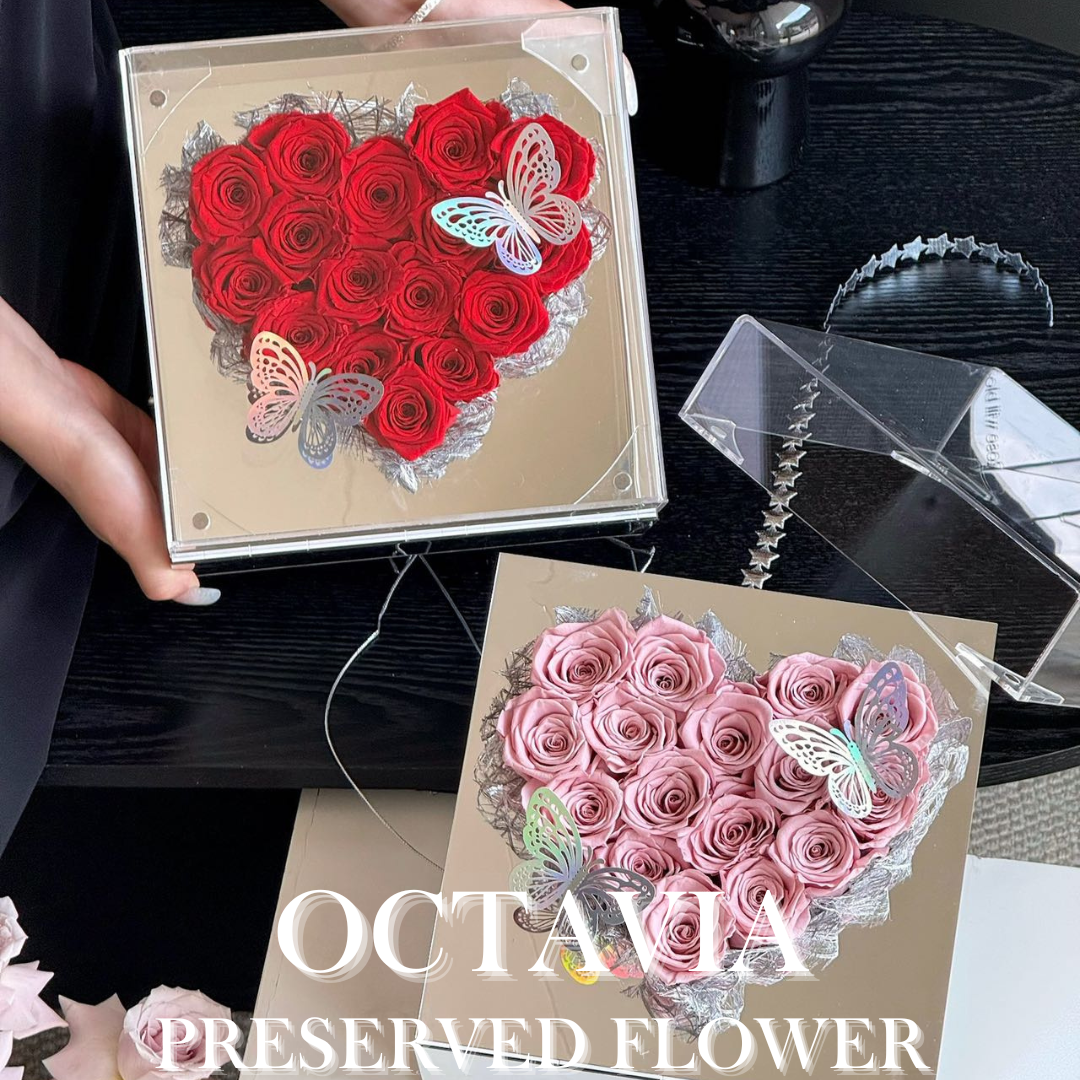 浮光永生花愛心花盒 OCTAVIA