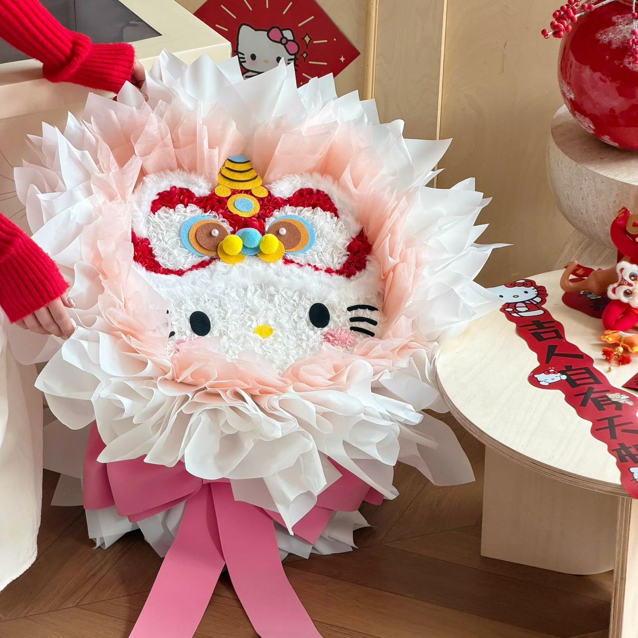Hello Kitty醒獅永生花花束 OCTAVIA