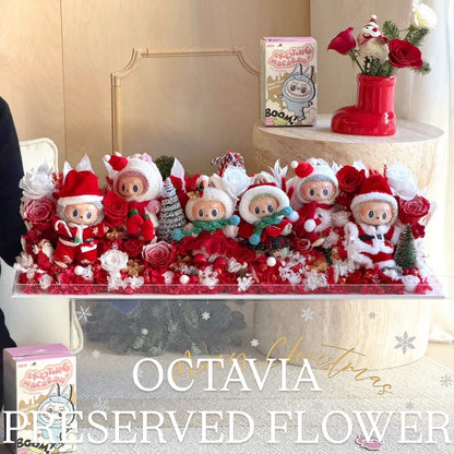 [Preserved Flowers] - Labubu Christmas Fantasy Garden (3 designs in total)