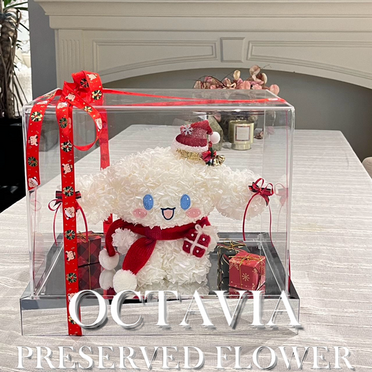 [永生花]-聖誕玉桂狗