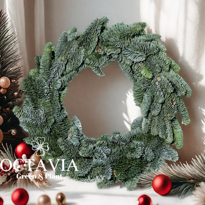 Fresh Christmas wreath (DIY kit available for purchase)
