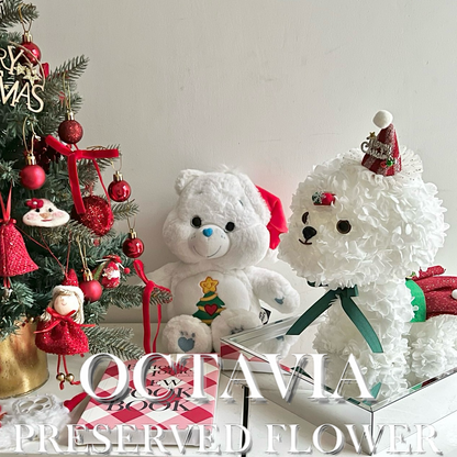 Christmas preserved flower - puppy