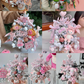 Artificial flower Christmas tree