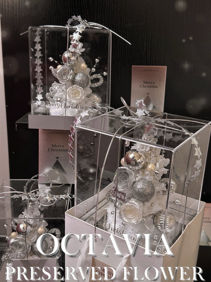 [Preserved Flower] - Wishing Star Christmas Tree (2 colors available)