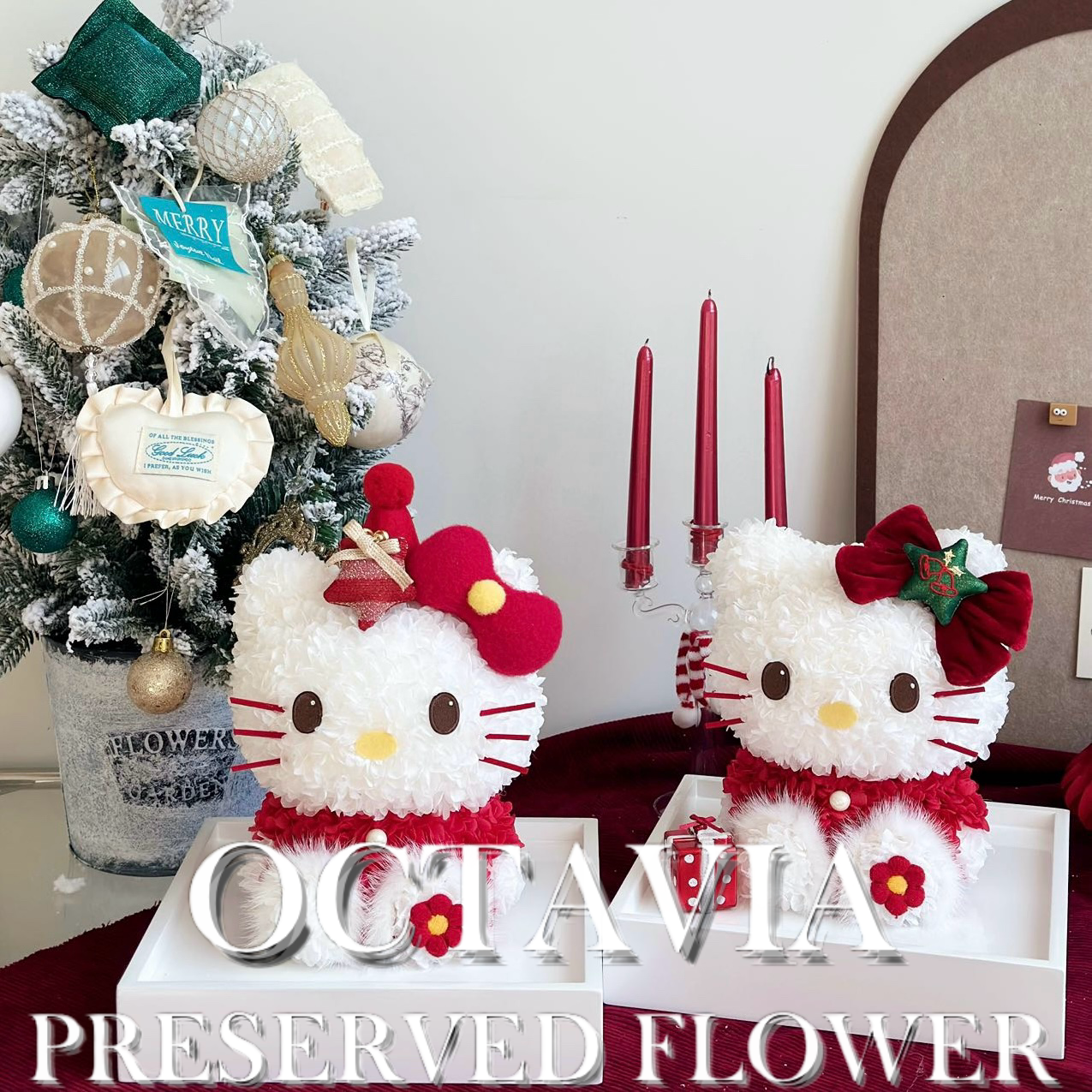 [永生花]-聖誕Hello Kitty