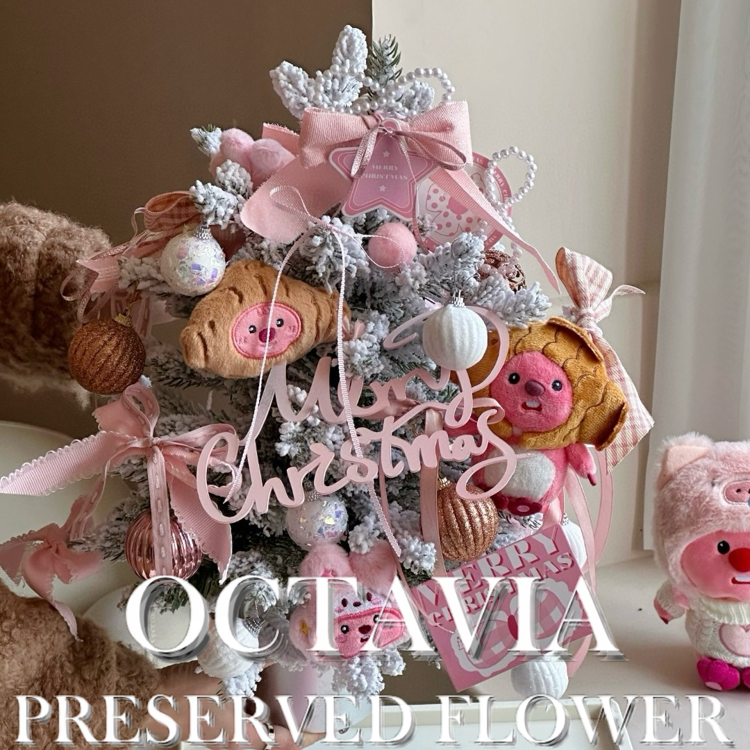 Artificial flower Christmas tree