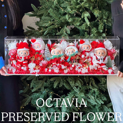 [Preserved Flowers] - Labubu Christmas Fantasy Garden (3 designs in total)