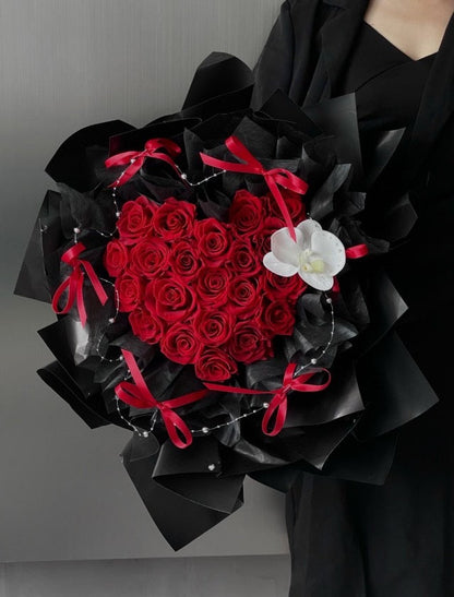 心形玫瑰花束(紅色) OCTAVIA