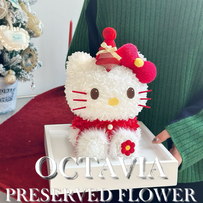 [Preserved Flower] - Christmas Hello Kitty