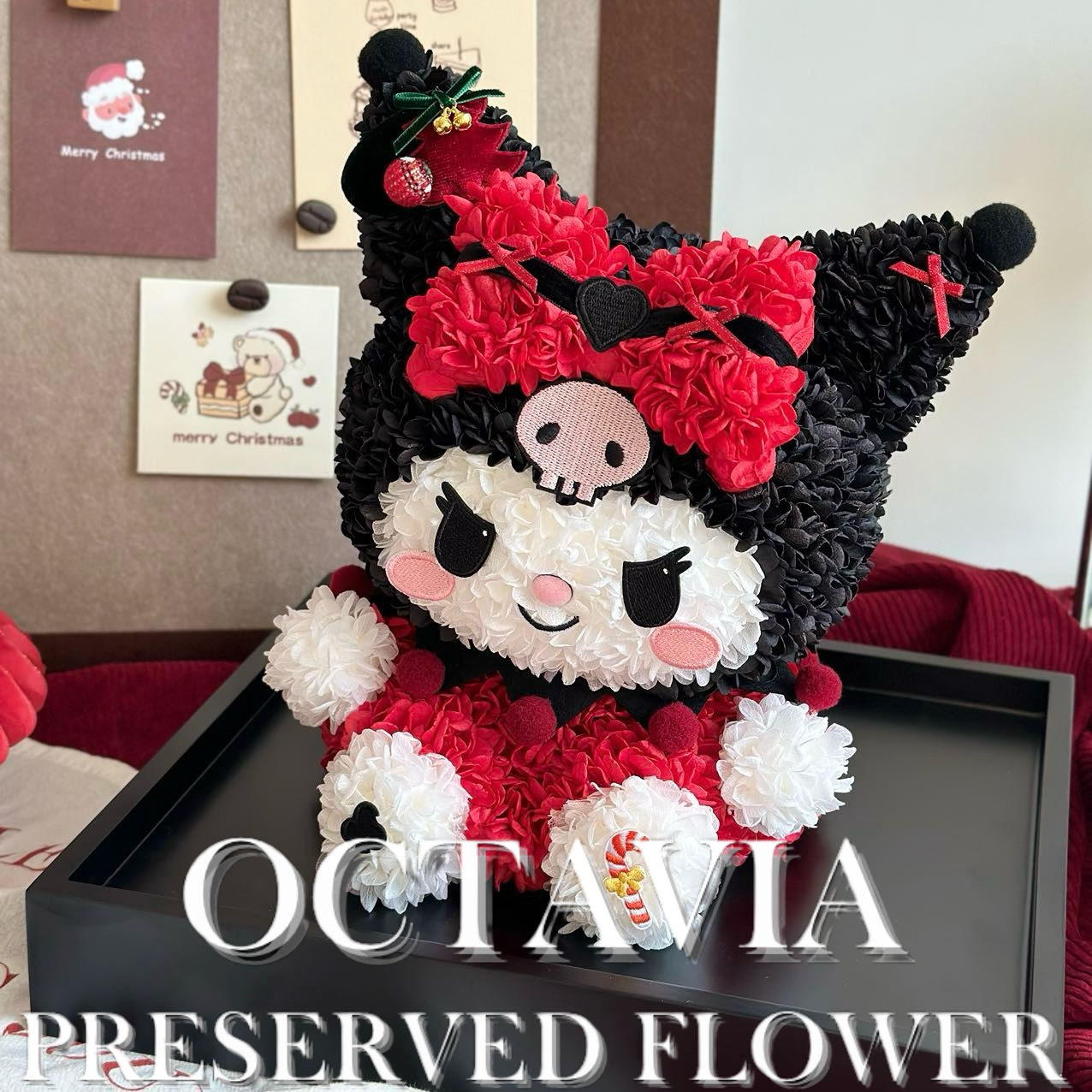 [永生花]-紅色聖誕可羅米