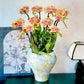 2026 新春賀年蘭花 10枝橙黃色蝴蝶蘭 手繪北歐花器 (10 Stems
Orange Orchid Home Decor HK Arrangement) CNY