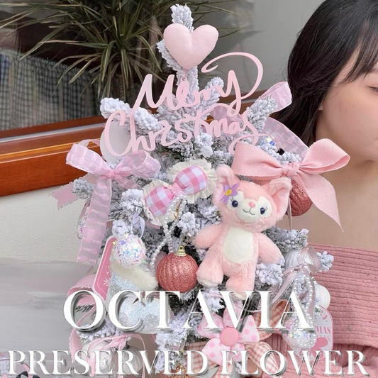 Artificial flower Christmas tree